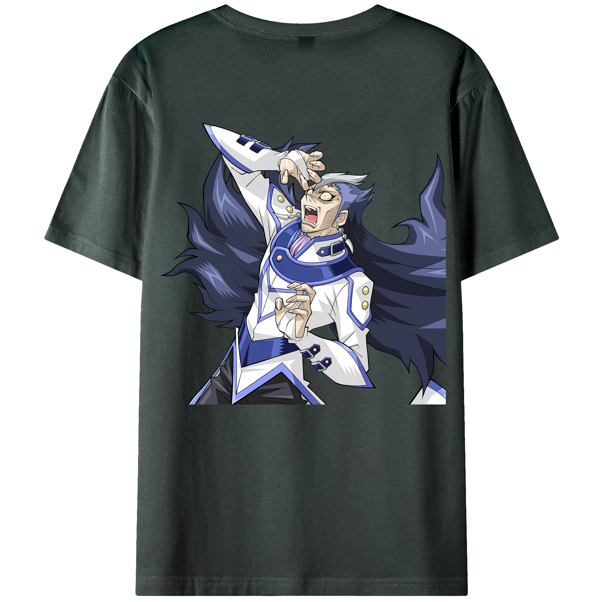 （画像用） 遊☆戯☆王 Yu-Gi-Oh! 綿100％ メンズ半袖Tシャツ（バックプリント） 通気性
